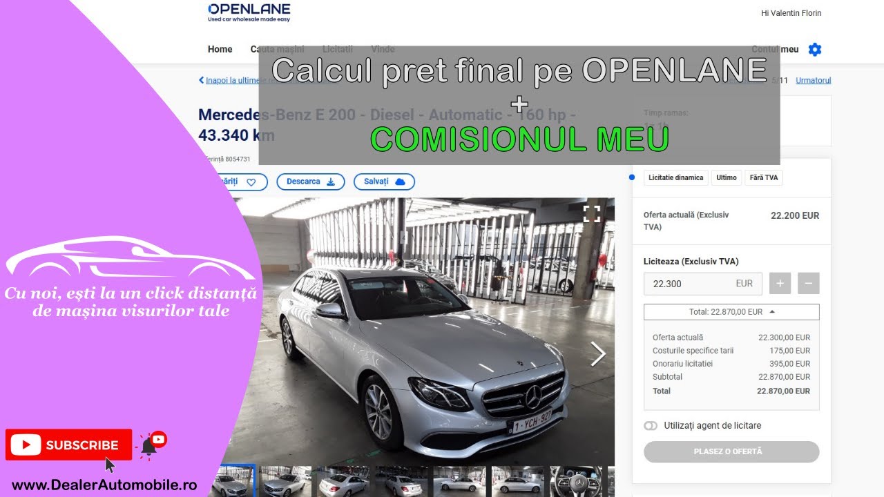 #4 | Cat costa de fapt un autoturism adus in Romania de pe #Openlane? Cost detaliat + taxe la stat