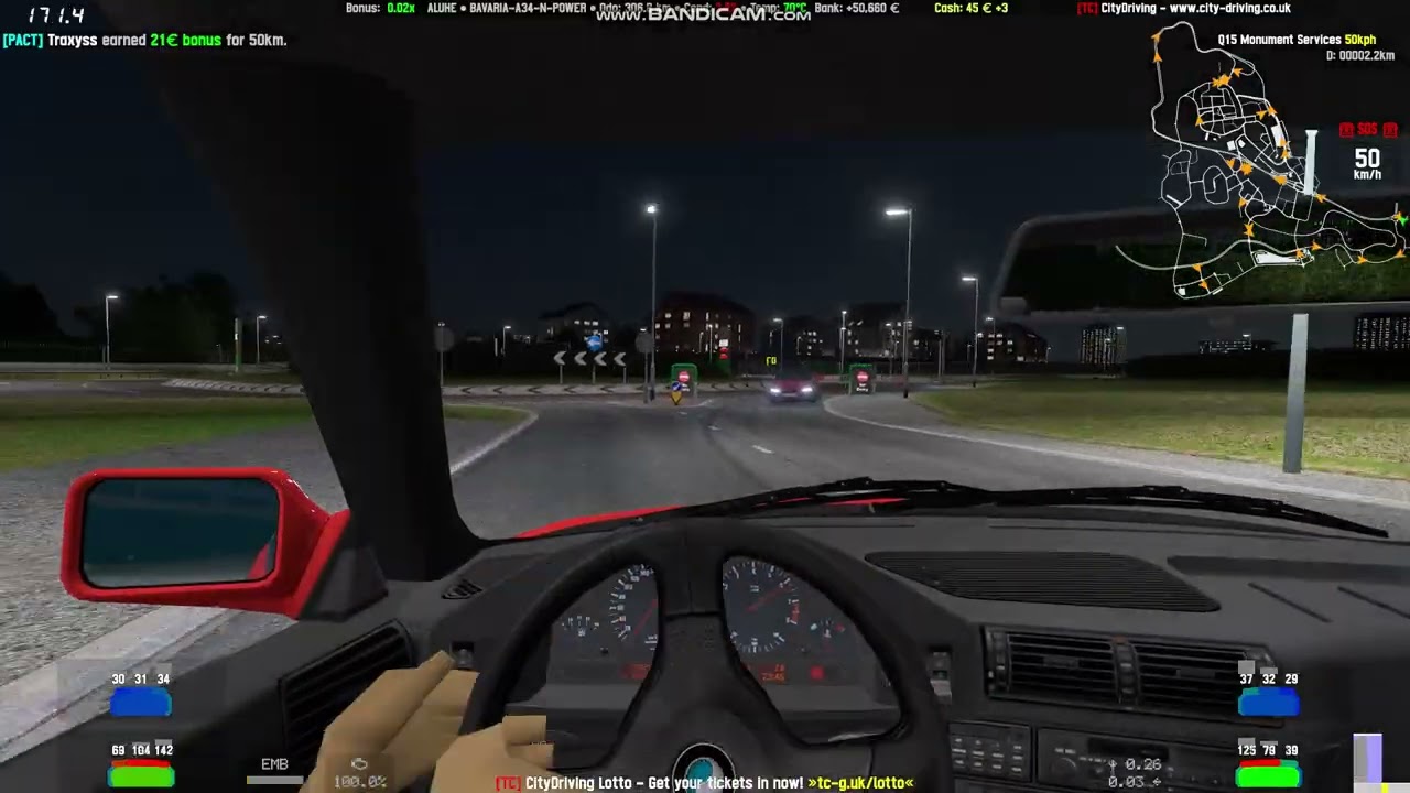 LFS @ TC | E34 M5 (335hp) | Night crime drifting | T300 + shifter + ebrake
