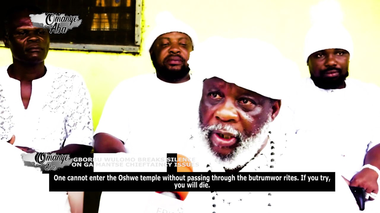 OMANYE ABA: GBORBU WULOMO SHITSE BREAKS SILENCE ON GA MANTSE CHIEFTAINCY ISSUES