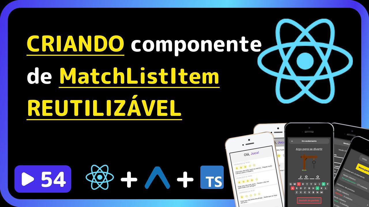 Curso base de React Native 2025: #54 - Criando componente de MatchListItem