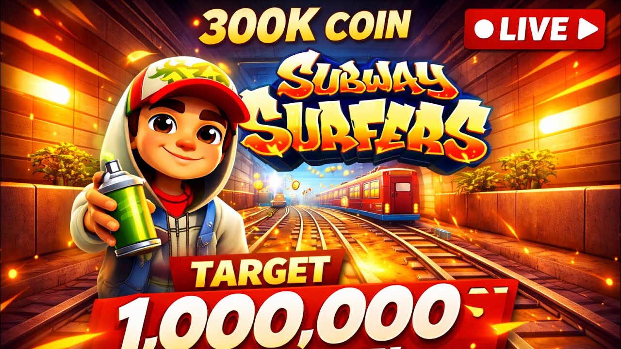 300K Coins LIVE Target Playing Subway Surfers #subwaysurfers #subwaysurferslive #shortsvideo #shorts