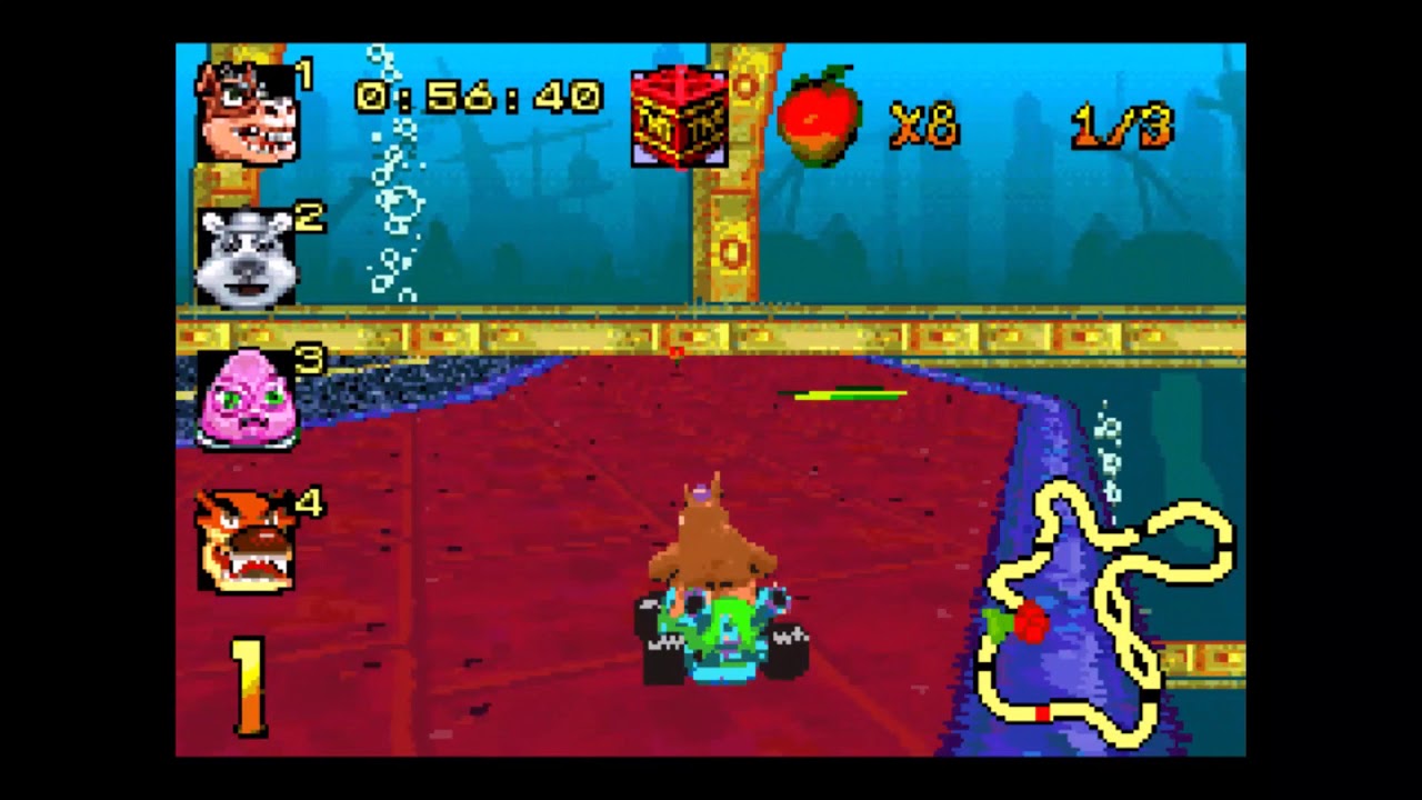 Crash Nitro Kart: (Deep Sea Driving - Dingodile!)