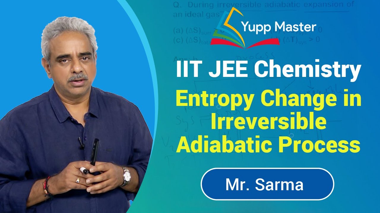 IIT JEE Thermodynamics | Entropy Change in Irreversible Adiabatic Process | Class 11 Chemistry