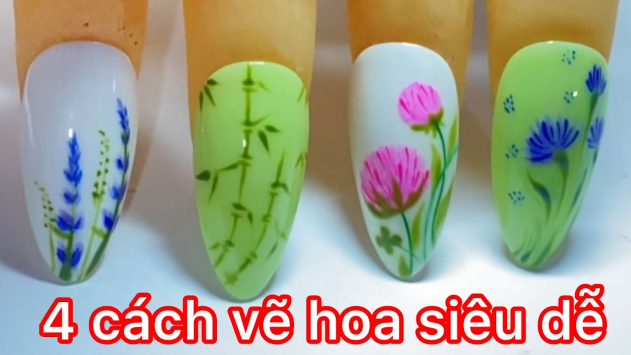 4 cách vẽ hoa đơn giản giành cho thợ nail tay nghề yếu