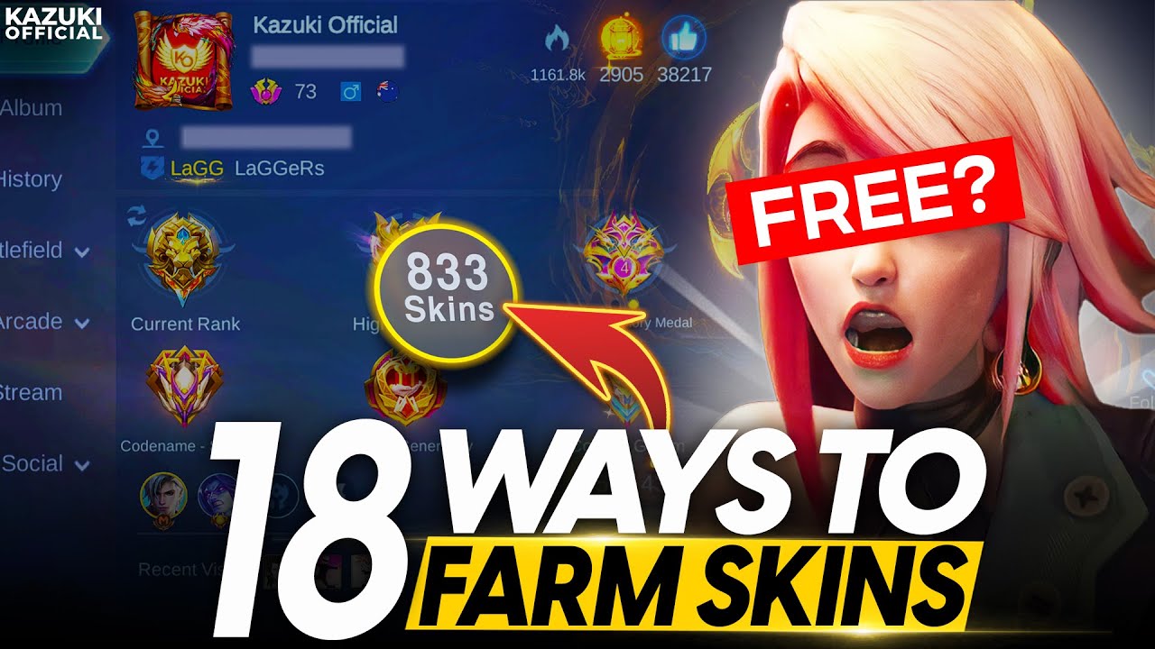 BEST 18 WAYS TO FARM FREE SKINS IN&nbsp;MLBB