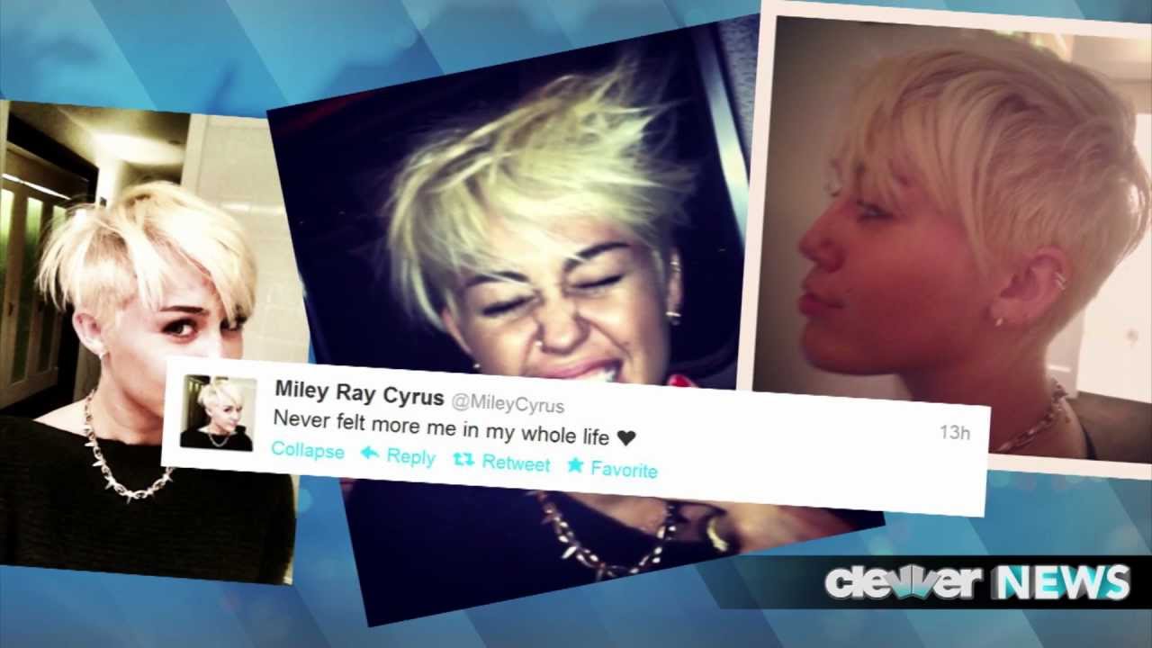 Miley Cyrus Chops All Hair Off!