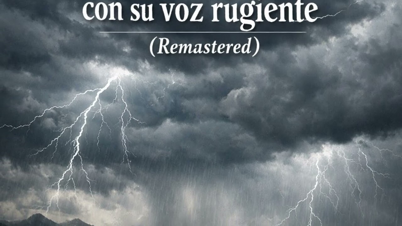 La tormenta me saluda con su voz rugiente 