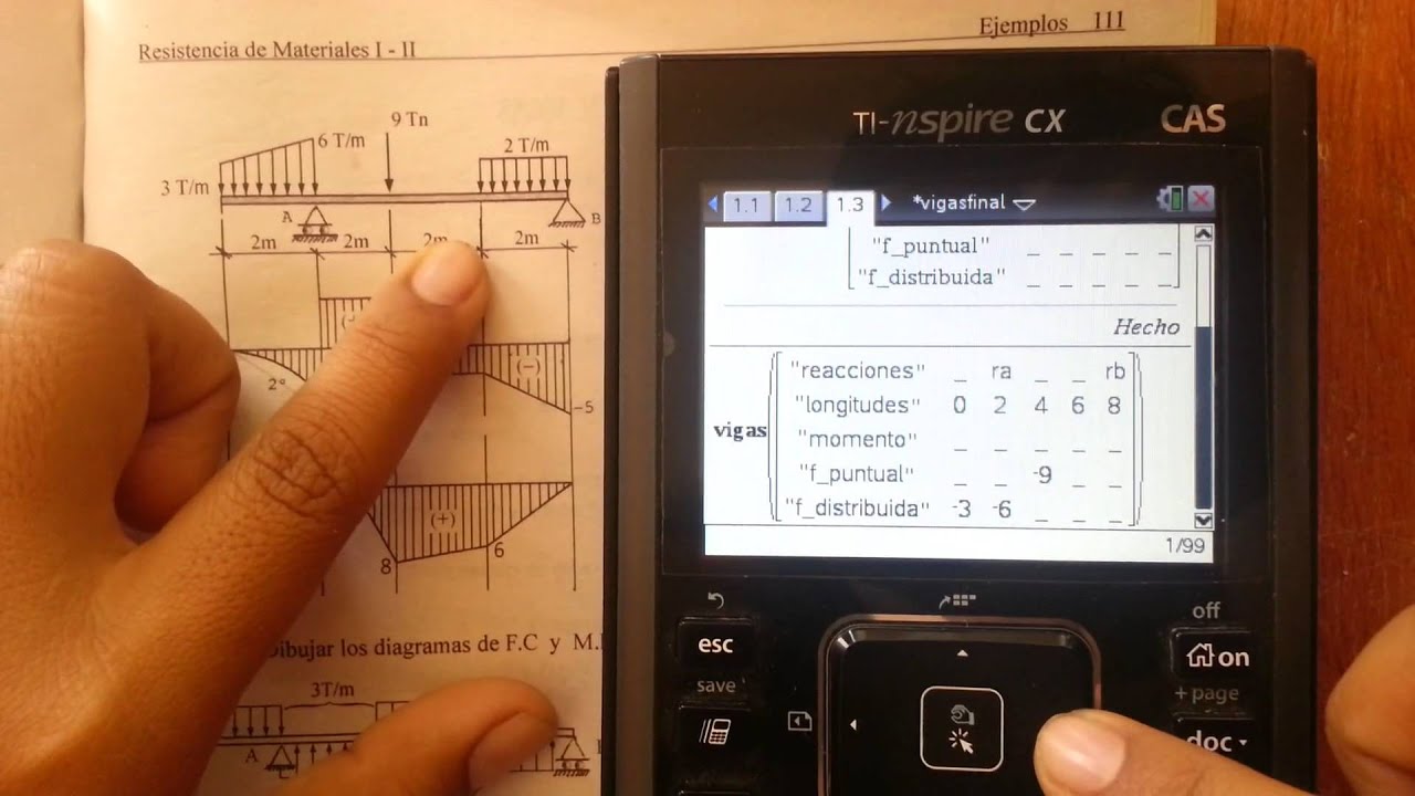 vigas ti-nspire