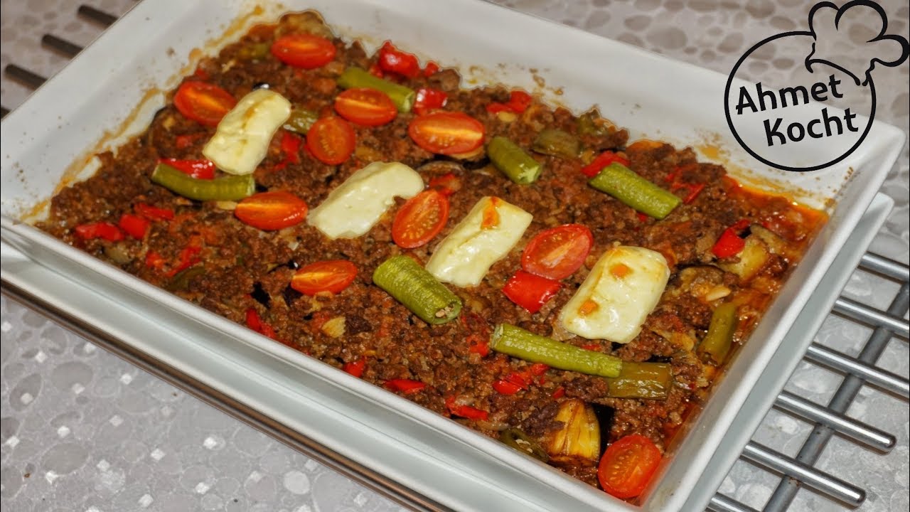 Aubergine mit Hackfleisch | Ahmet Kocht | ägyptisch kochen | Folge 337
