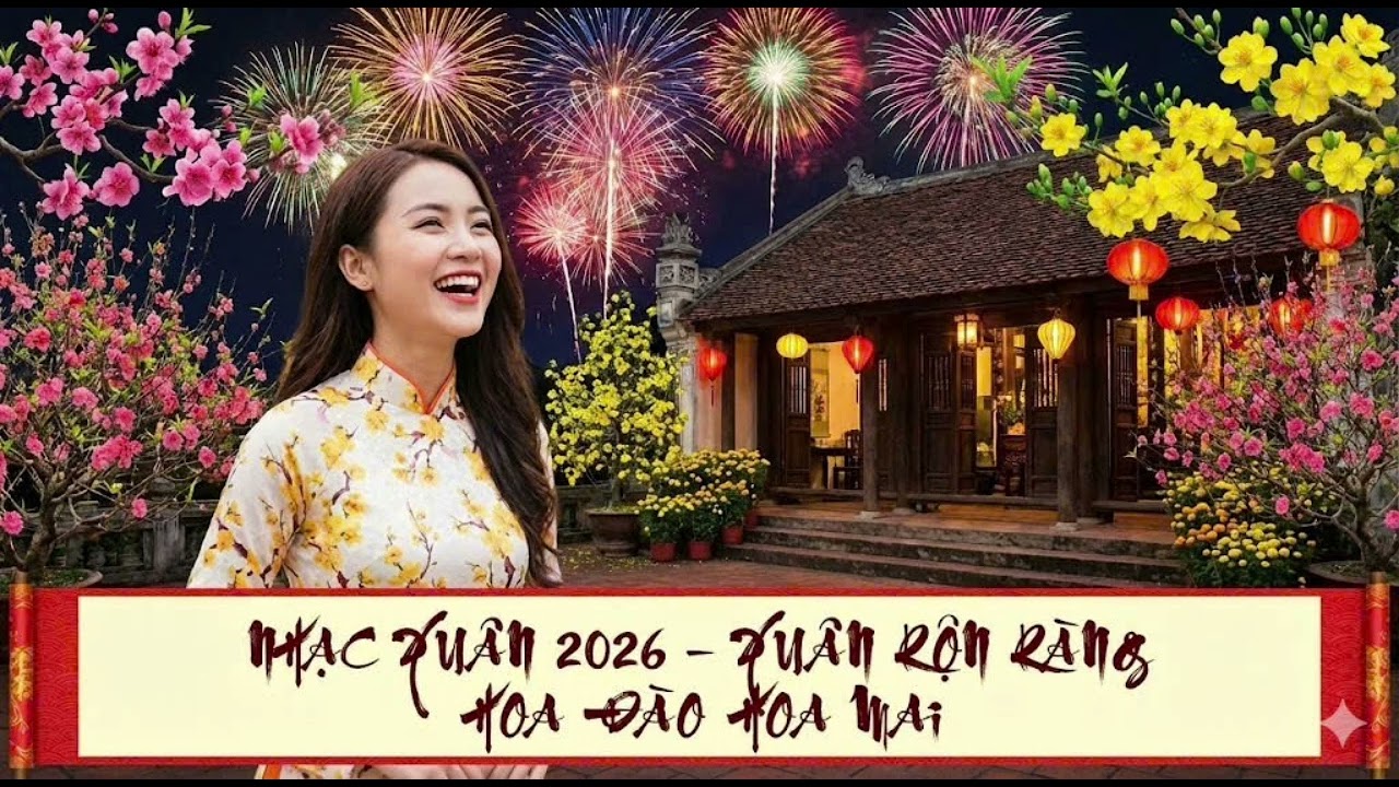 XUÂN RỘN RÀNG HOA ĐÀO HOA MAI|| NHẠC XUÂN 2026