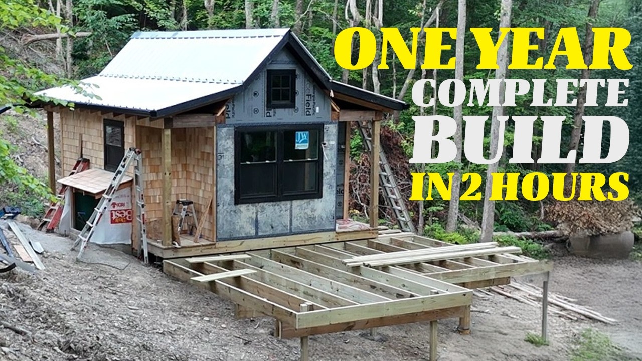 CABIN BUILD in 2 HOURS | Full Build Marathon