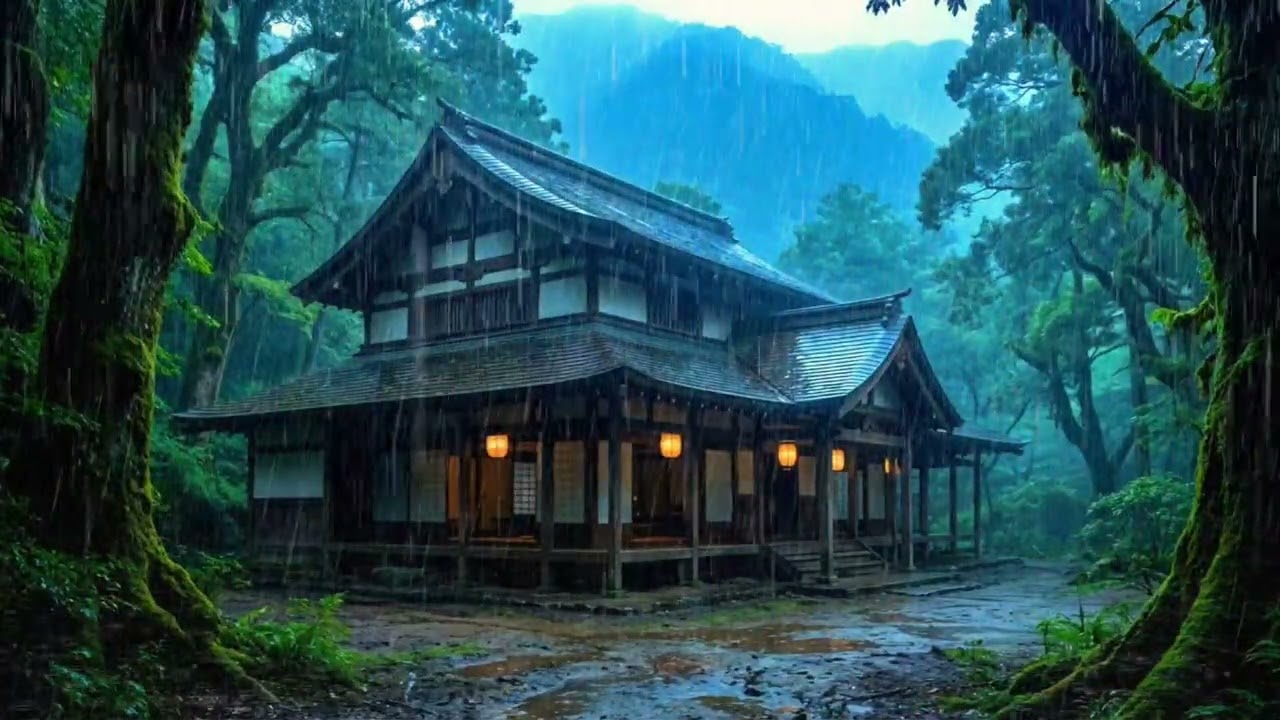 Relax and Sleep with Rain Sound Thunderstorms | Deep Sleep, Stress Relief & Insomnia Aid
