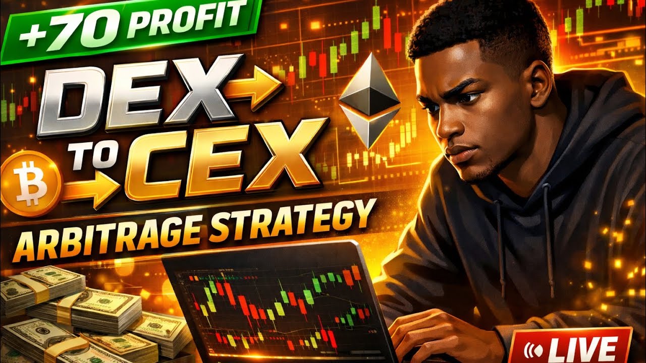 $70 Crypto Arbitrage Strategy | DEX to EXCHANGE Method