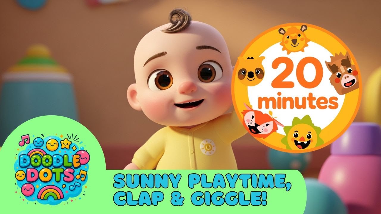 Sunny Playtime ☀️ Clap & Giggle | Action Song for Kids | Toddler Music
