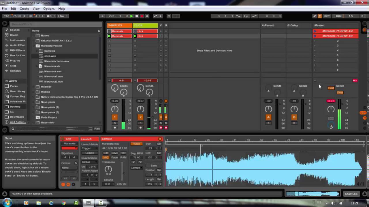 SCENES P/ Multitracks - Ableton Live