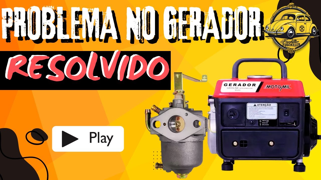 PROBLEMA NO GERADOR  MOTOMIL 950!! RESOLVIDO
