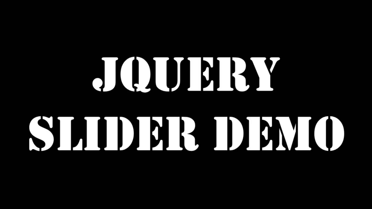 JQuery Simple Slider Demo