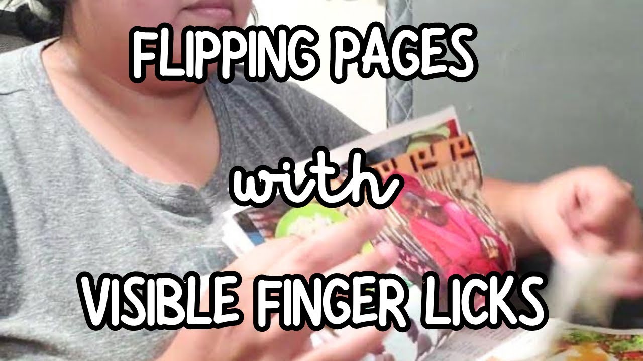 Flipping Pages ASMR Finger Licking ☝️👅 📃Lots Of Paper Sounds 😍