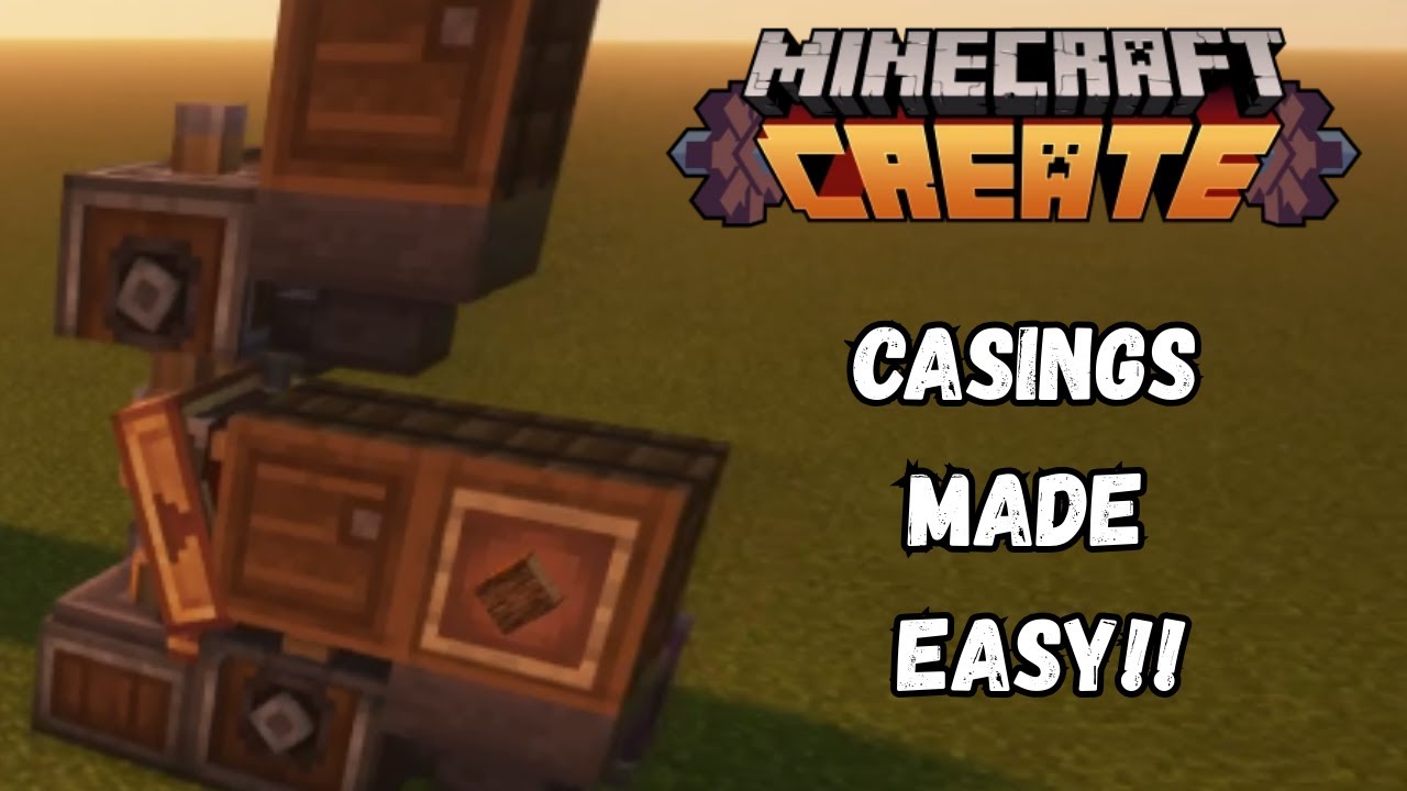 Andesite, Copper & Brass Casing Farm | Minecraft Create Mod Tutorial (Easy & Compact)
