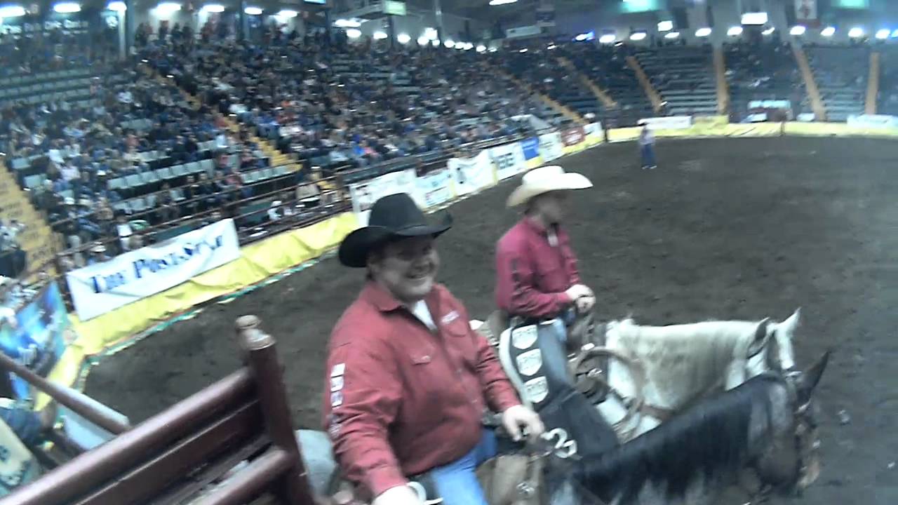 Clovis Crane's Saddle Bronc ride is recorded with a JonesCAM HD hat cam