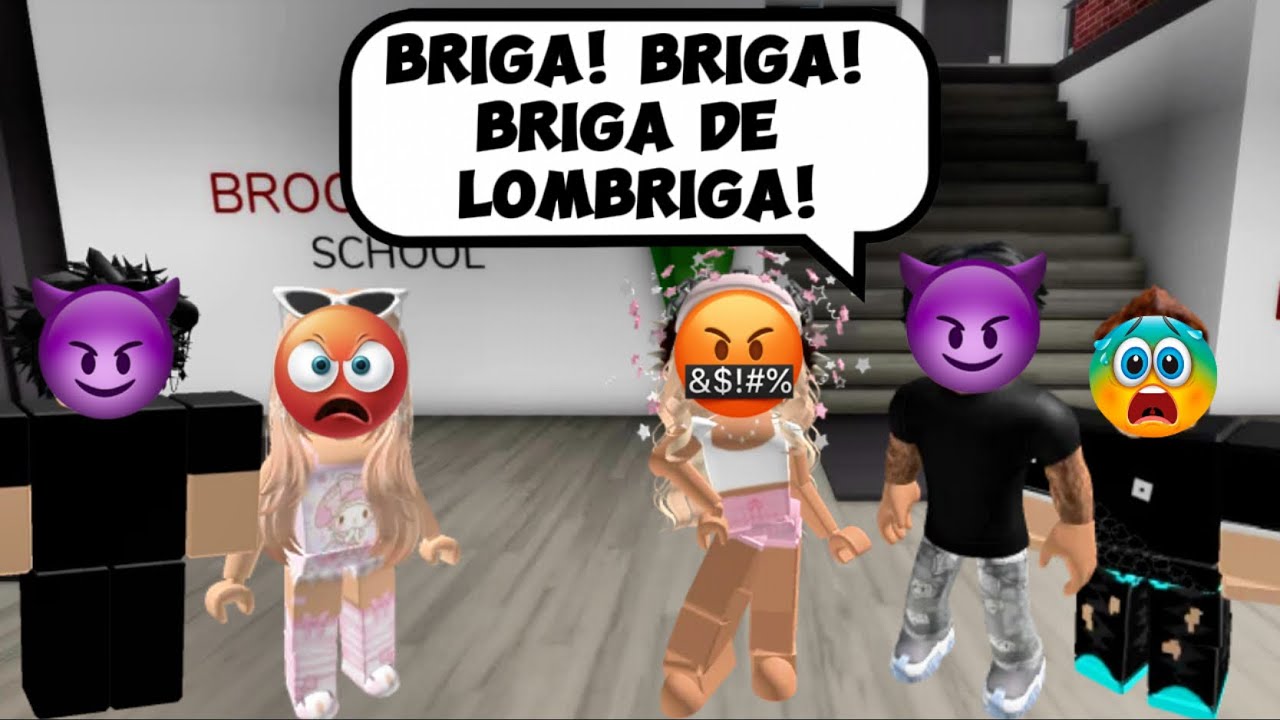 A menina briguenta que roubava o BRAINROT de todo mundo na escola * Deu confusão - História Roblox