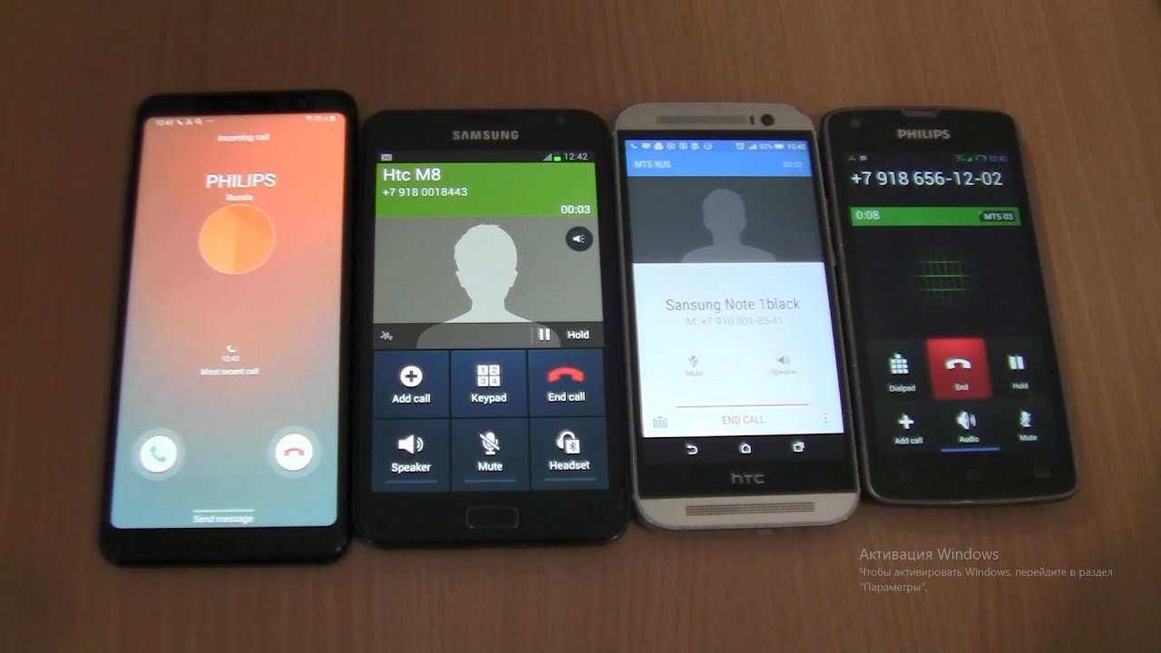 Over the Horizon Incoming call&Outgoing call at the Same Time HTC M8+ PHILIPS+Samsung Note1+A 8 plus