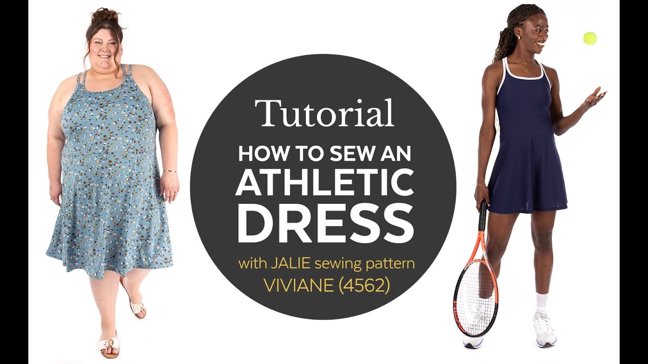 How to sew an Athletic Dress (Jalie Patterns Viviane 4562)