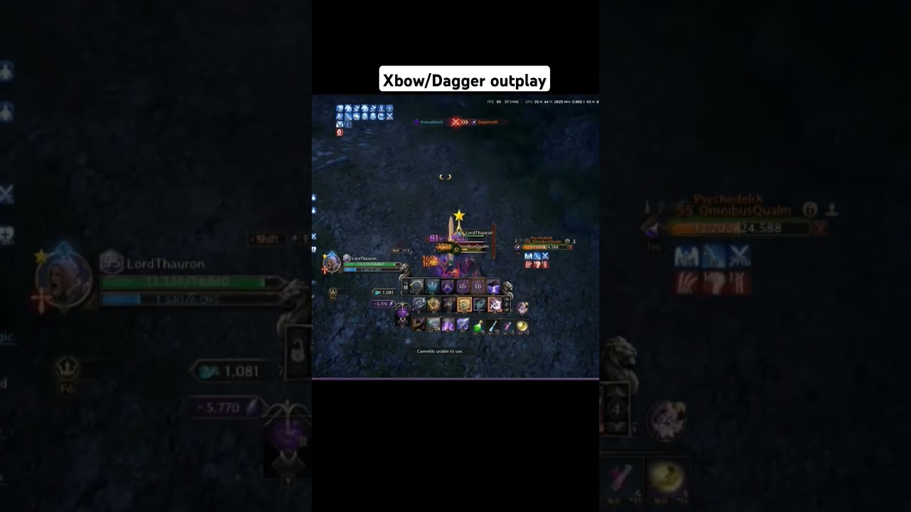 Nebula pvp Talandre - Xbow/Dagger (with bad gear) #throneandliberty #pvp #1v1