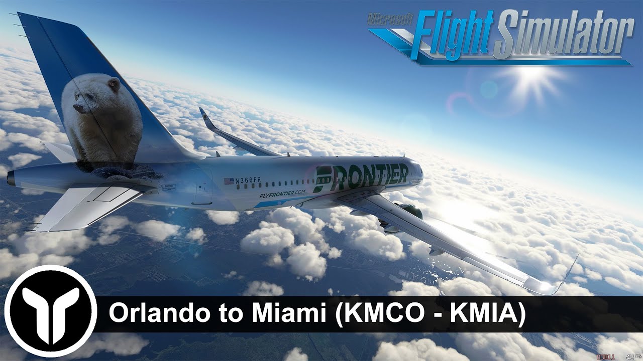 [MSFS] Full Flight | Orlando to Miami (KMCO - KMIA) | Frontier A320 Neo (4k)