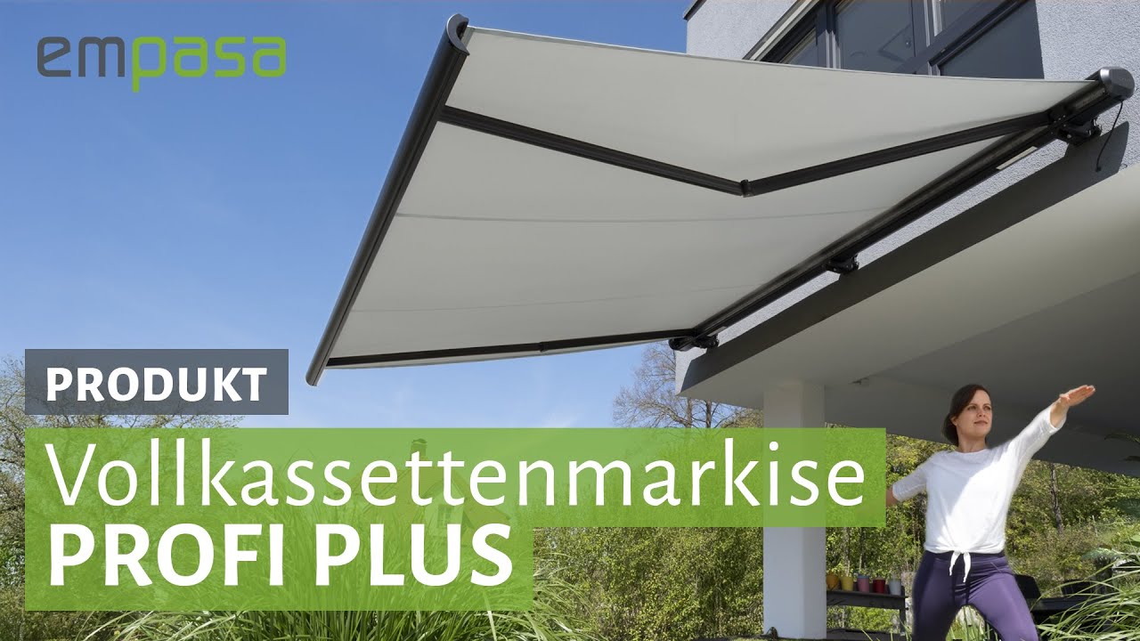 Vollkassettenmarkise PROFI PLUS &ndash; smart und stilvoll dank WIFI-Motor | empasa