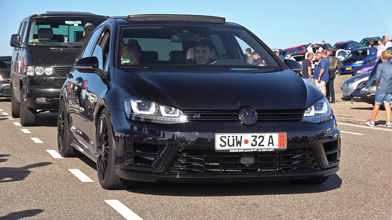 300HP Volkswagen Golf 7 R 4Motion - Lovely Exhaust Sounds!