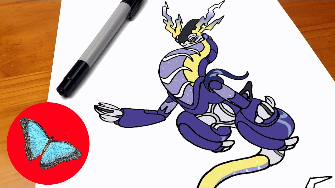 How To Draw Pokemon - Miraidon Easy Step by Step