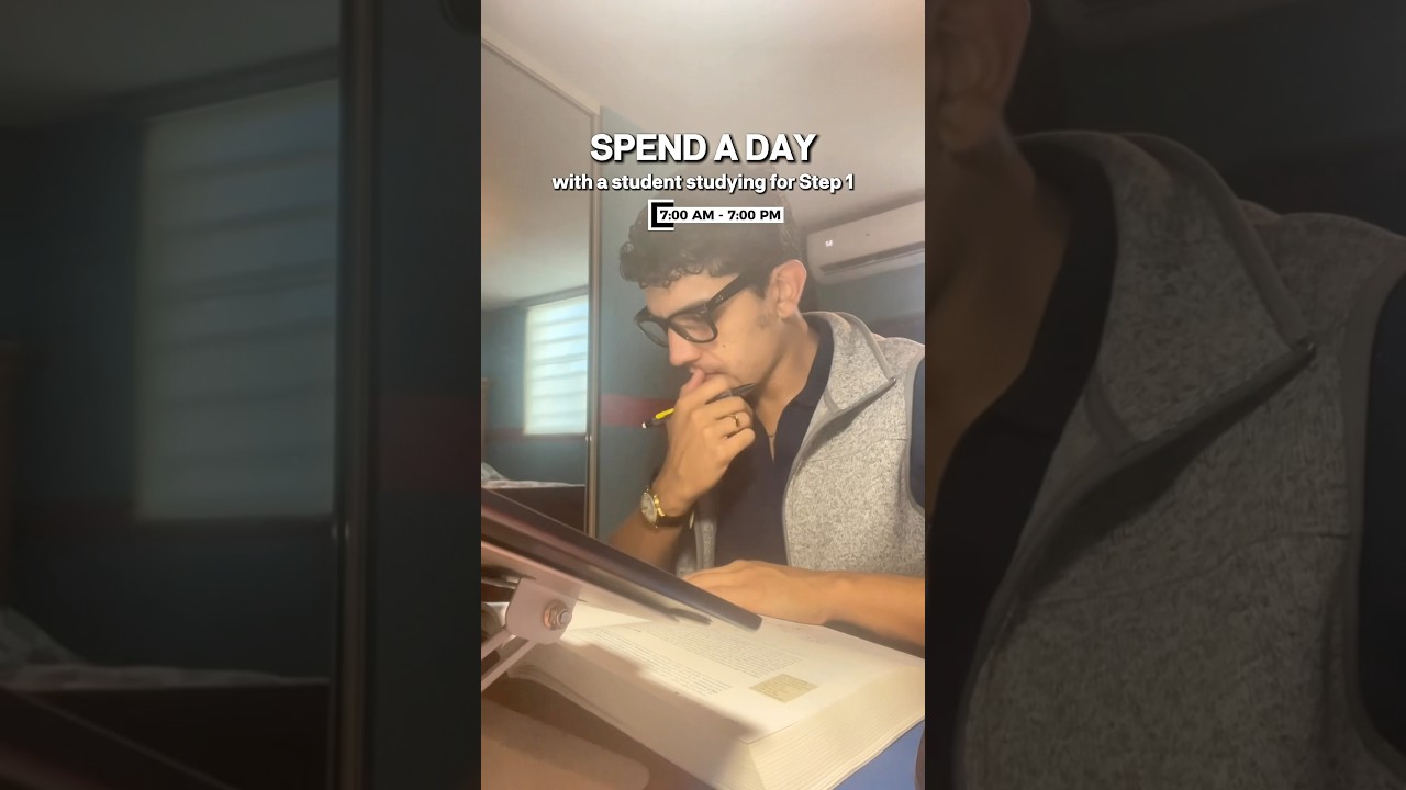 USMLE Step 1 Day in the Life Vlog #step1 #medicaleducation #usmlestep1