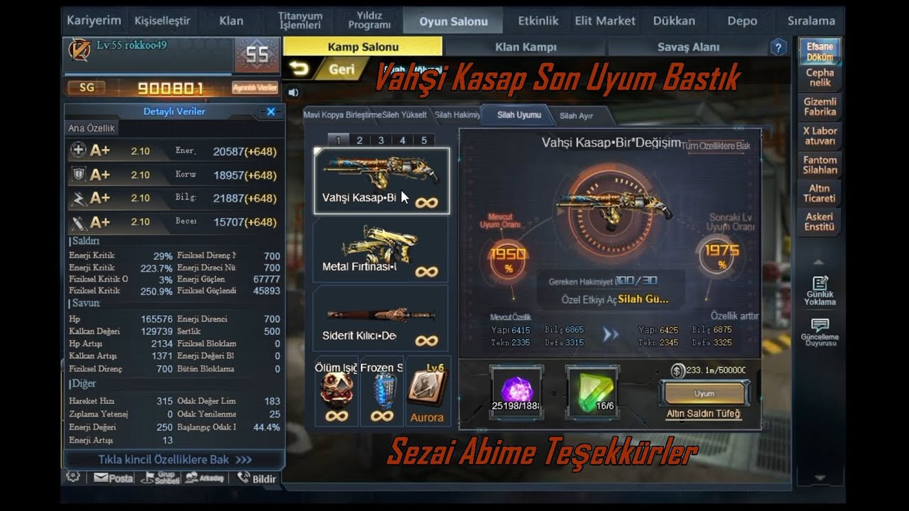 Battle Teams Vahşi Kasap Silahı Fulleme Son Uyumlar Basıldı  (rokkoo49)
