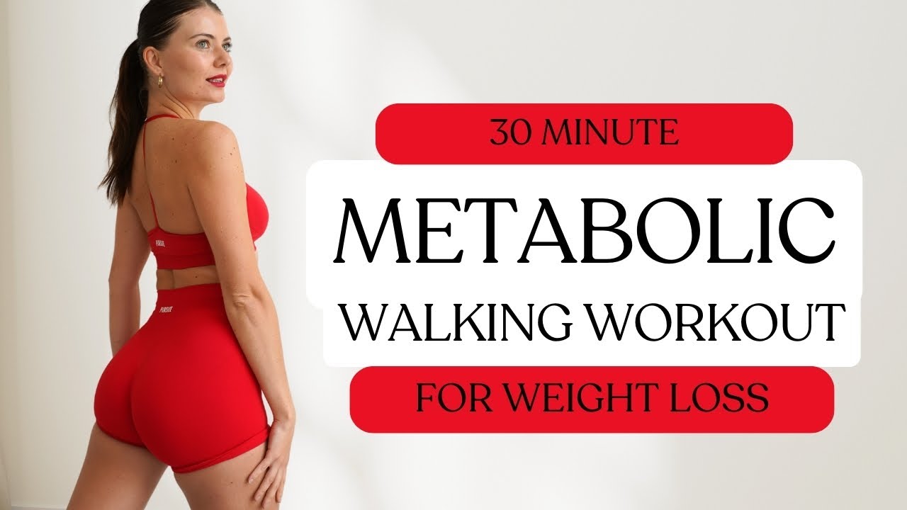 30 MIN METABOLIC WALKING EXERCISES FOR WEIGHT LOSS- No Jumping | Standing | Walk at Home Workout