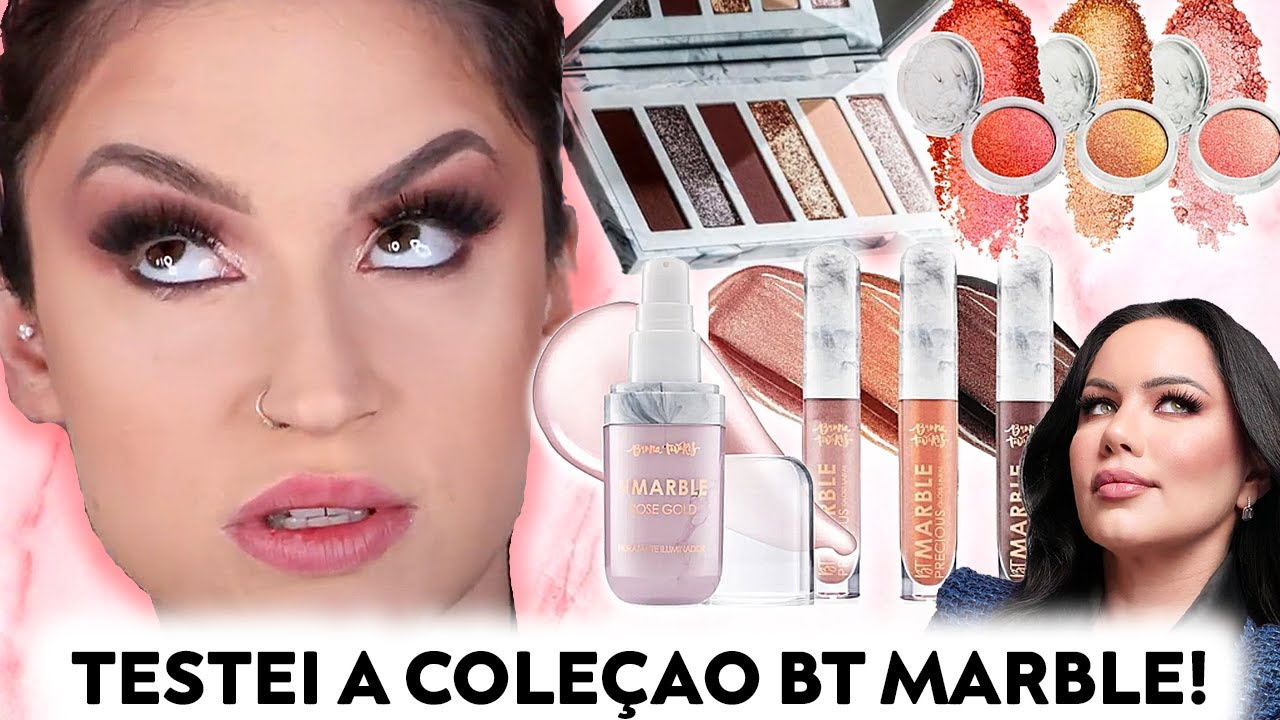 TESTEI A LINHA BT MARBLE E FIZ UMA MAQUIAGEM FORMANDA VIBES | Duda Fernandes