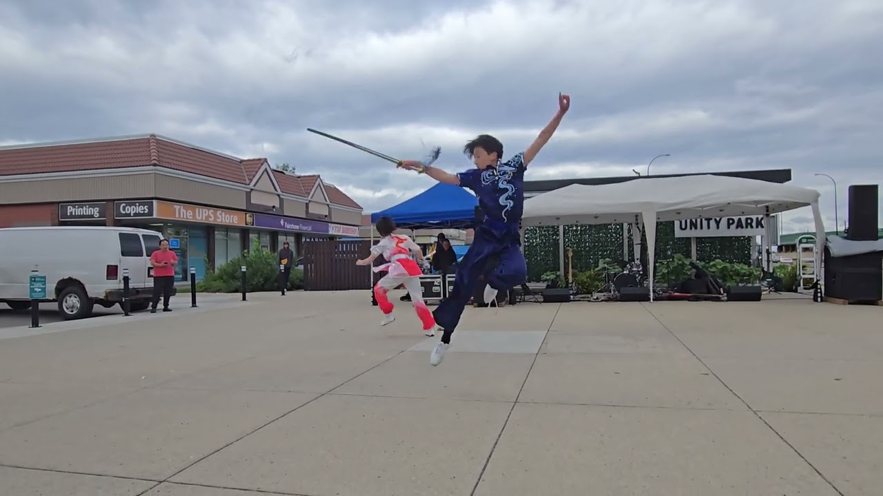 Mo Fan Tai chi Wushu stampede performance 2025 at Unity park (part 1)