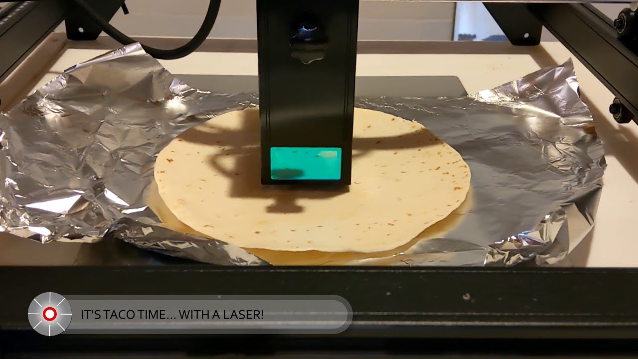 1 minute video -  laser taco