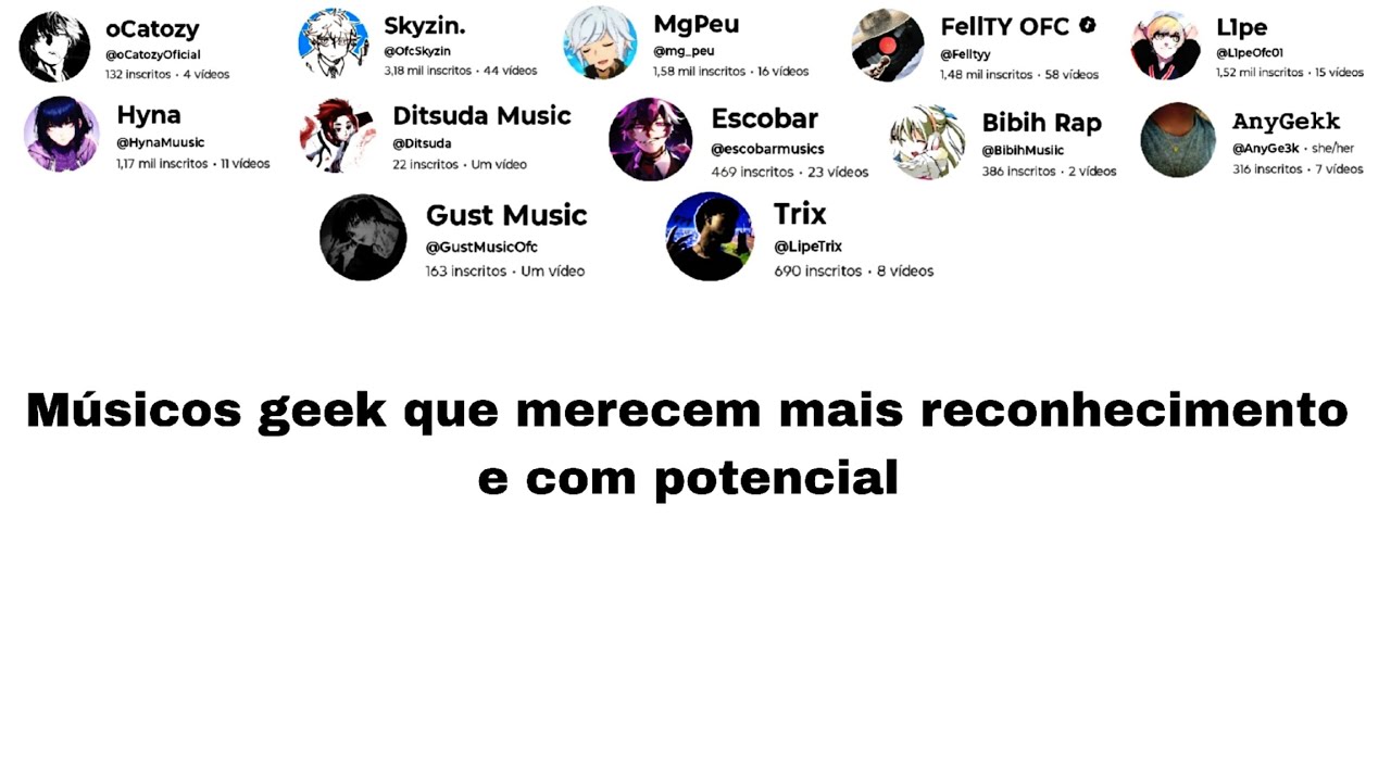 Músicos geek que merecem mais reconhecimento e com potencial 