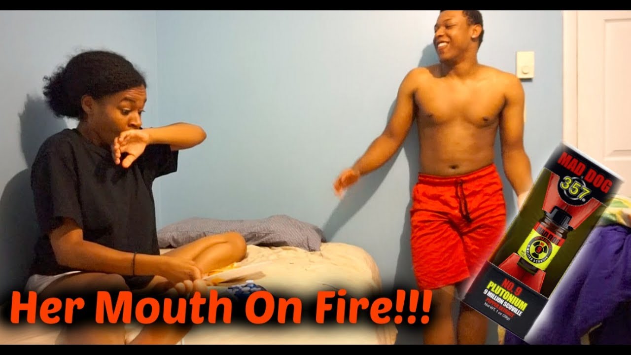 Burning My GIRLFRIEND Mouth With The Hottest Sauce In The World....😱