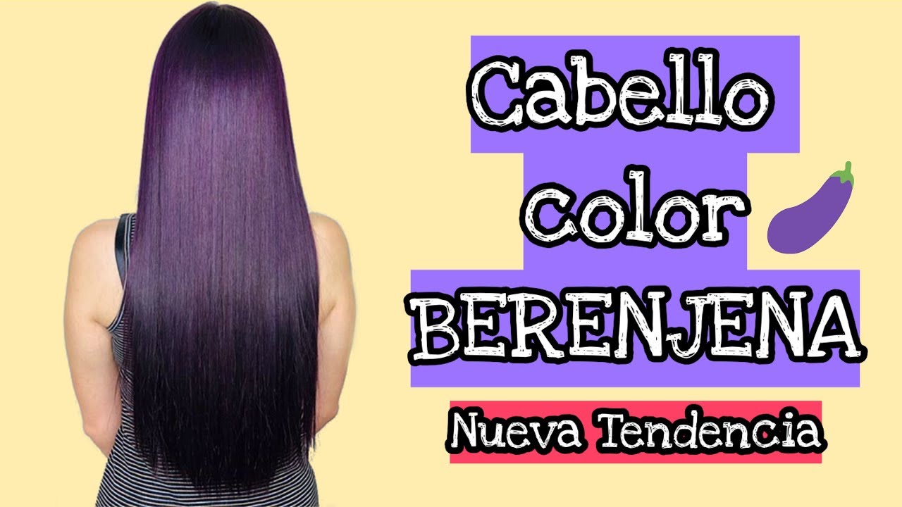 Tendencia cabello color Berenjena