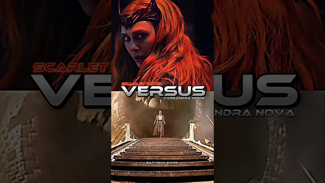 SCARLET WITCH VS CASSANDRA NOVA #marvel #mcu #wanda #cassandranova #shorts #ytshorts #deadpool3