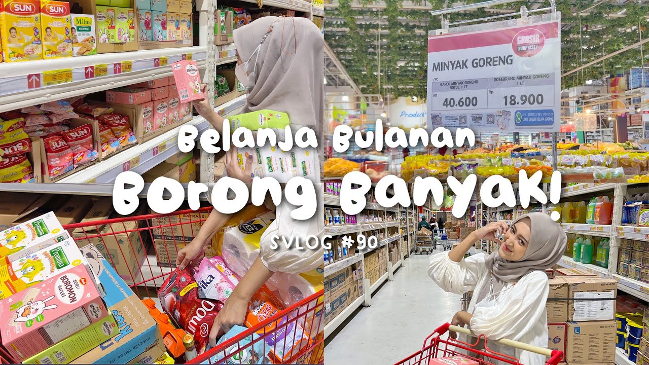 #SVLOG 90: BELANJA BULANAN! BORONG BANYAK! | Seviq Febinita