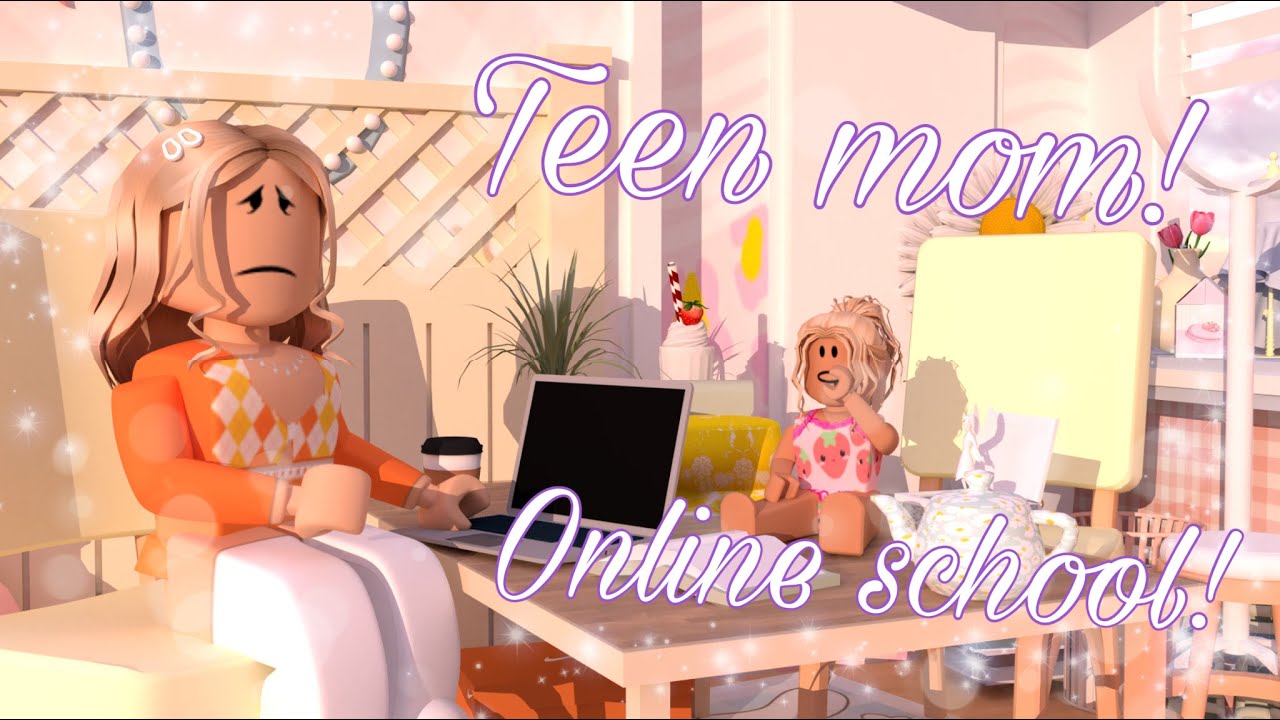 Teen mom Daily Routine with Online School! || BABY UPDATE 0.9.0 ||  Bloxburg roleplay || Livflxwers