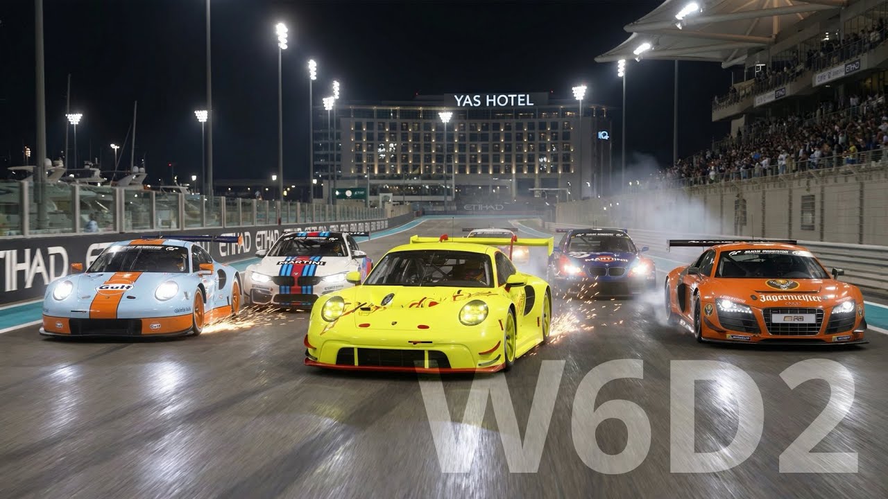 W6D2 - GT7 Daily Race C: Yas Marina — новый Porsche 911 GT3 R ’22 (Gr.3) | Квала → гонки | PS5 Pro