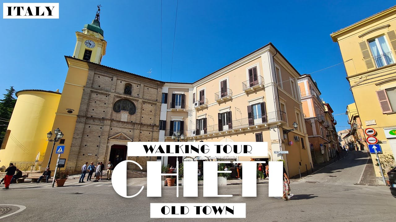 [4K]ITALY CHIETI OLD TOWN WALKING TOUR/WŁOCHY CHIETI SPACER PO STARYM MIEŚCIE/ ABRUZZO
