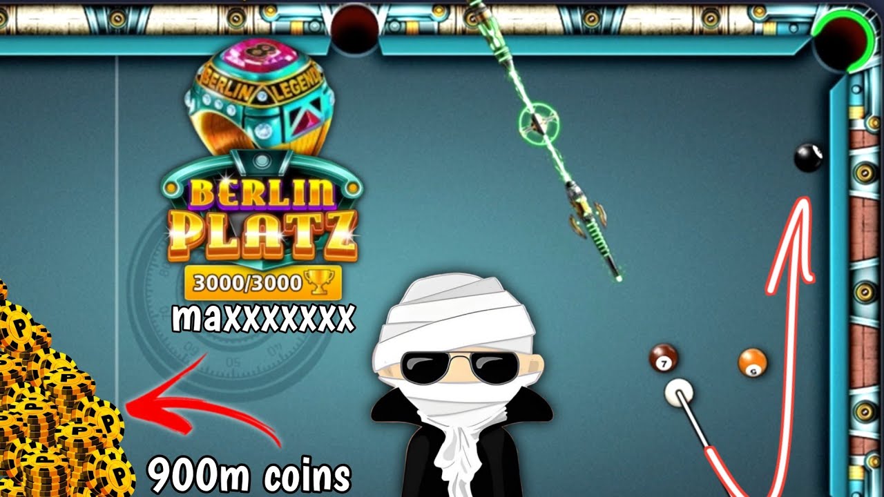 Zero to Maxx - Berlin trophy road 🏆 - 900m coins ~ 8 ball pool | unknown gamer 8bp