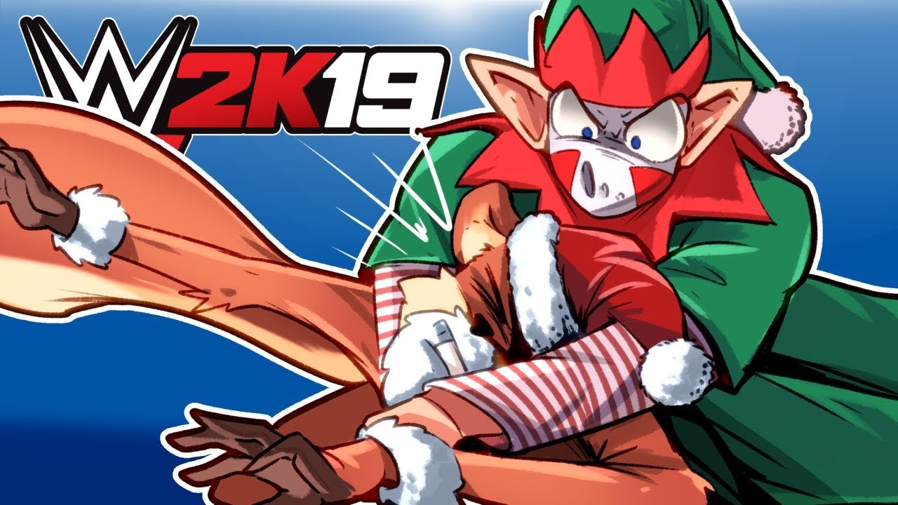 WWE 2K19 - SANTA SQUIRREL VS ELFLIRIOUS! (The real XMAS story)