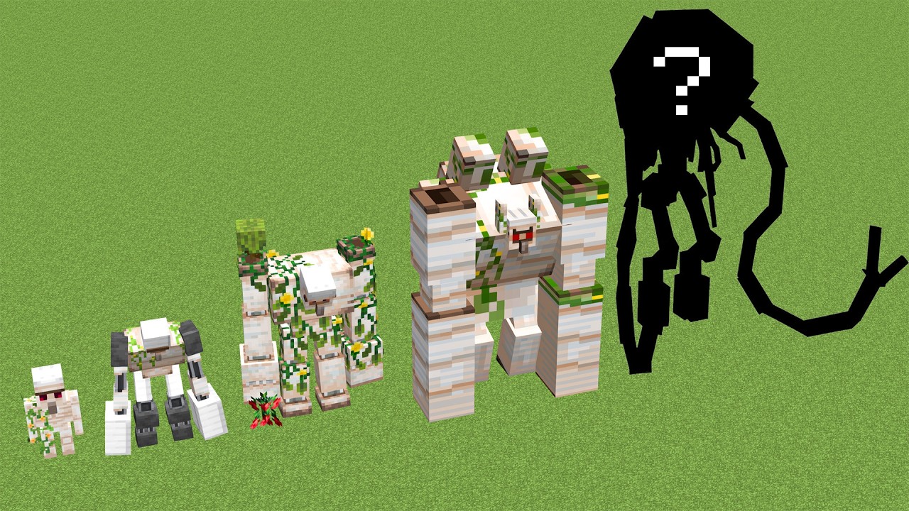Iron Golem ALL PHASES in Minecraft