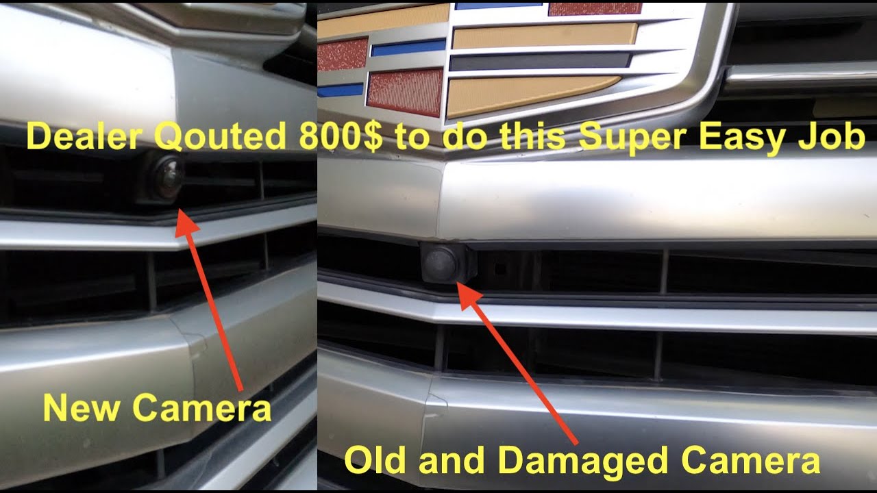 Front Park Assist Camera Replacement, No Grille Removal! - 2018 Cadillac Escalade